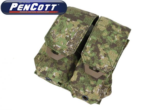 G TMC QUOP Double M4 Mag Pouch ( PenCott GreenZone )